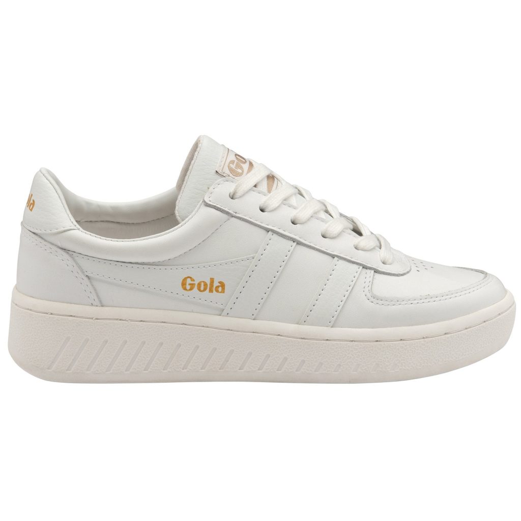 women's Grandslam white leather trainers