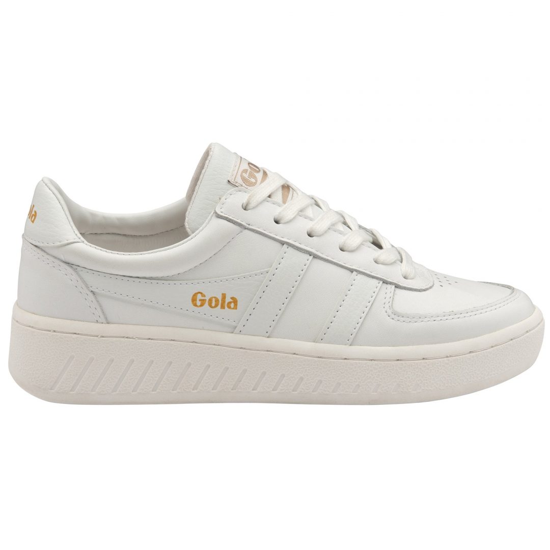 women's Grandslam white leather trainers