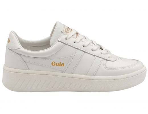 women's Grandslam white leather trainers