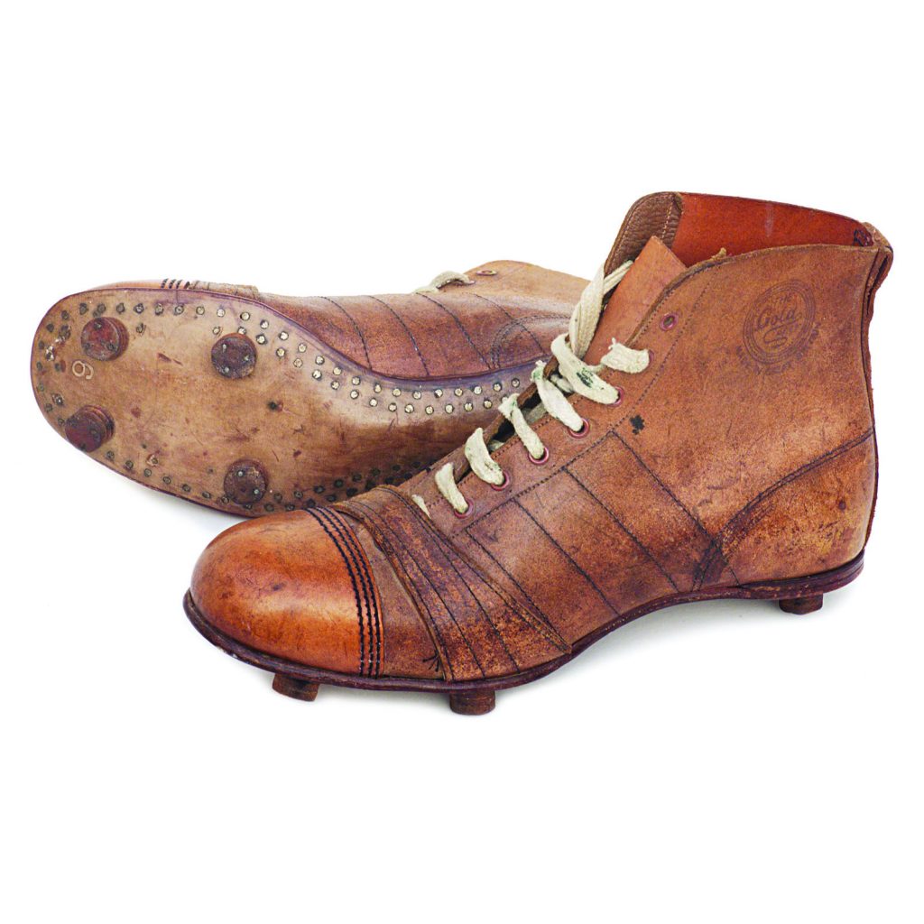 Image of Gola's very first football boot, dating back to the 1920s.