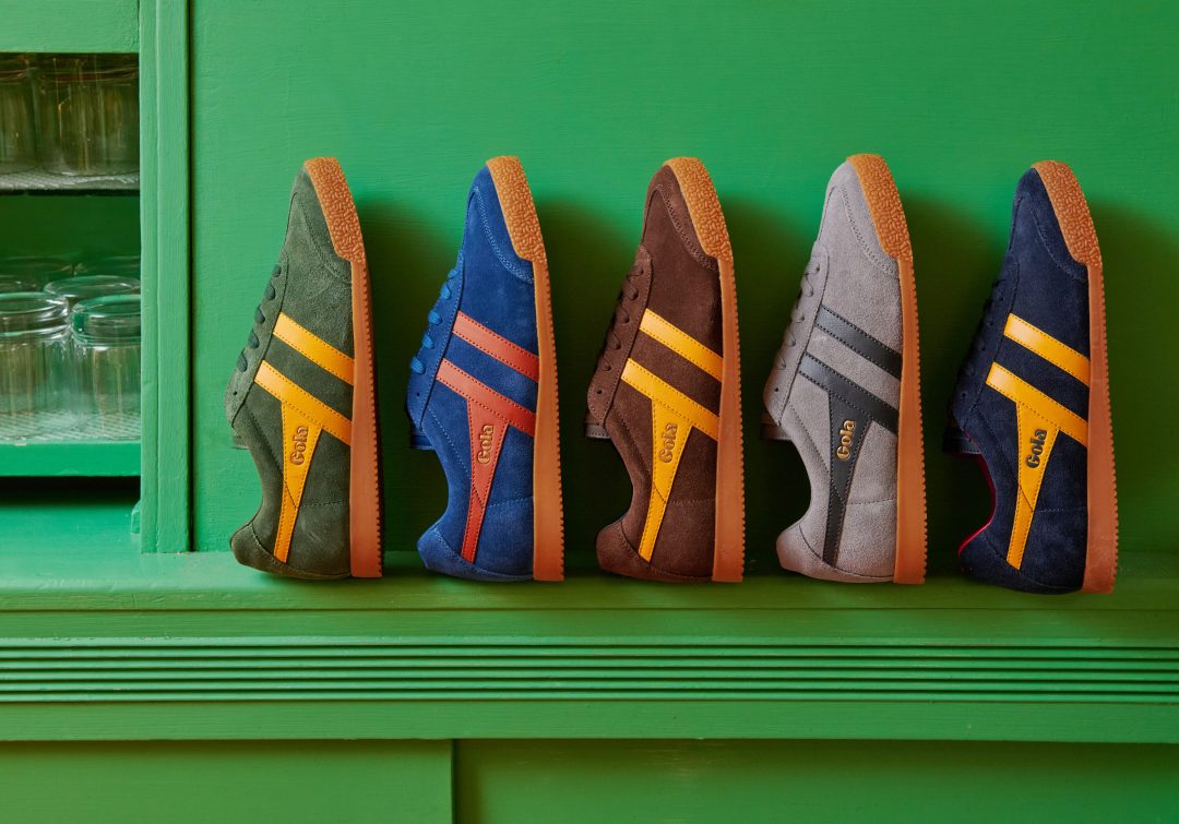A collection of Spring/Summer '25 Harrier trainers